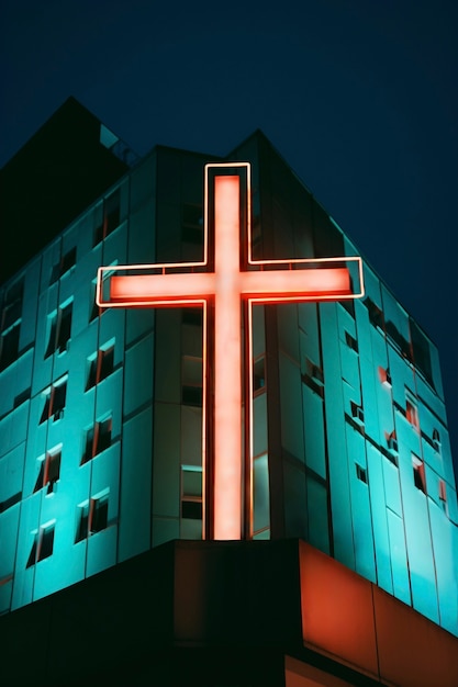 Free photo three-dimensional religious cross