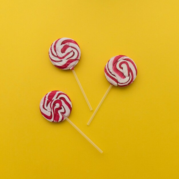 Three lollipops