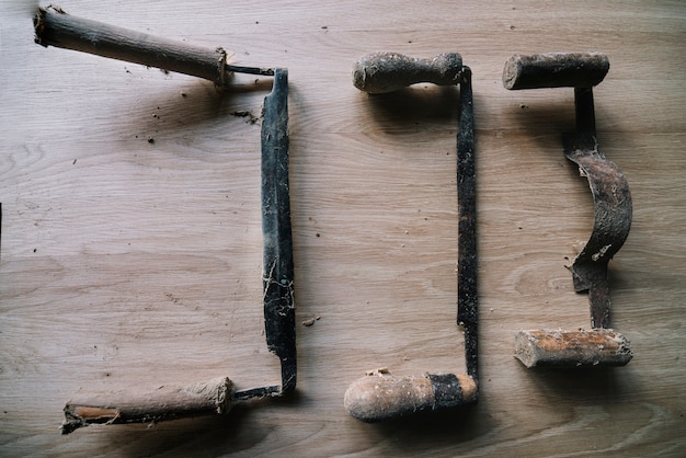 Three tools of carpenter