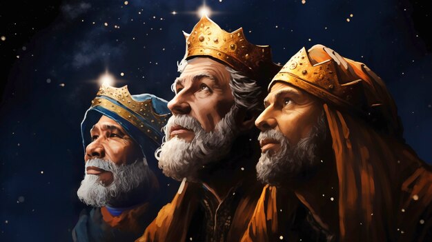 The three wise men celebration