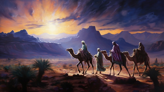 Free photo the three wise men celebration