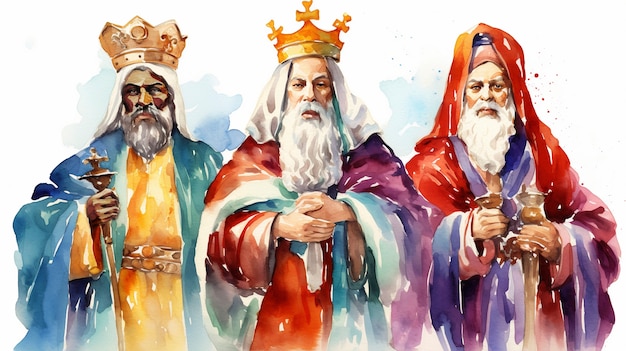 Free photo the three wise men celebration