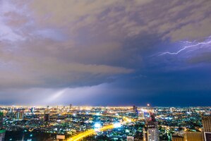 Thunderstorm lightning