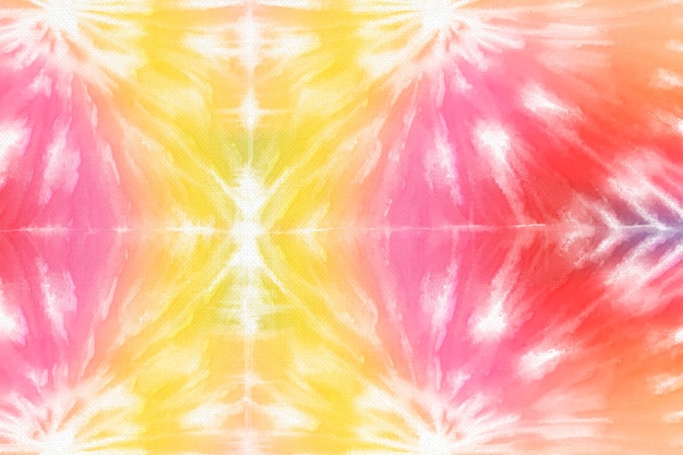 Free photo tie dye background with colorful watercolor paint