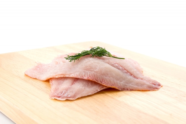 Free photo tilapia raw