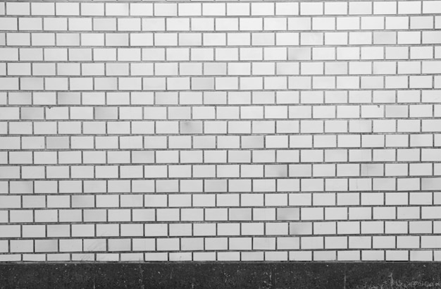 Free photo tile brick wall texture