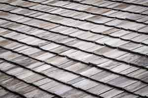 Free photo tile on the roof of house or home textures