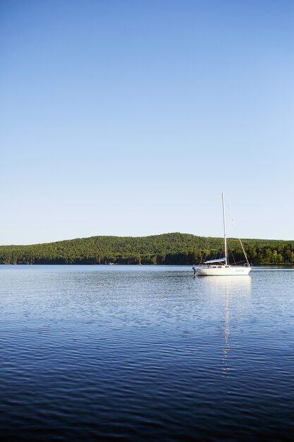 Time of peace. Boat lake