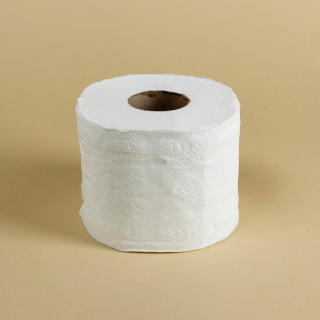 Tissue paper on yellow background