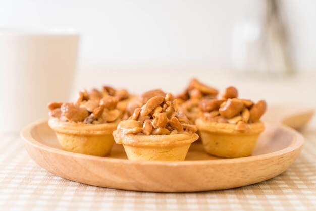 toffee cupcake with coffee