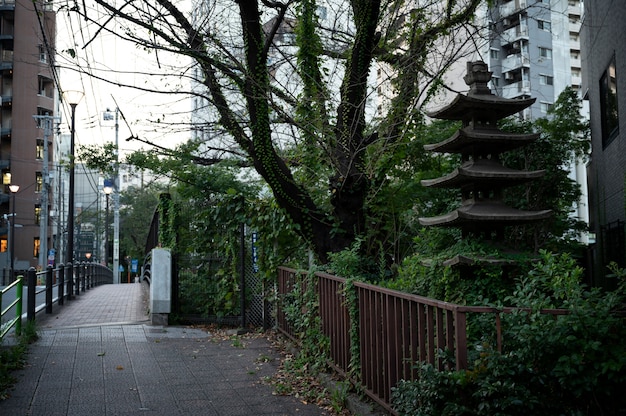 Городской пейзаж Токио в дневное время