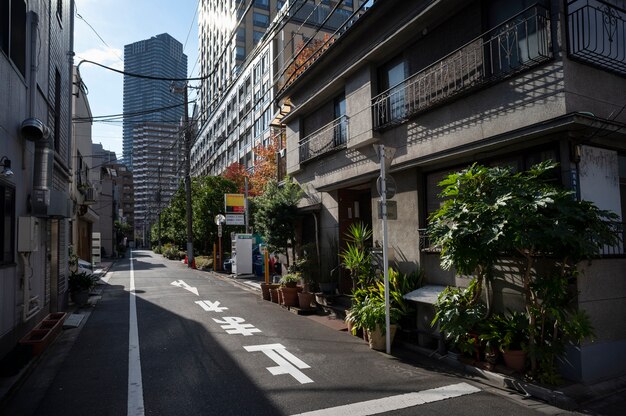 昼間の東京の街並み