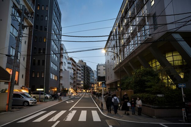 Городской пейзаж Токио в дневное время