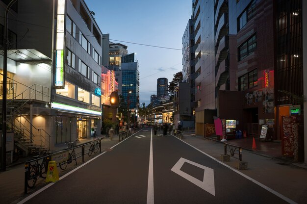 昼間の東京の街並み