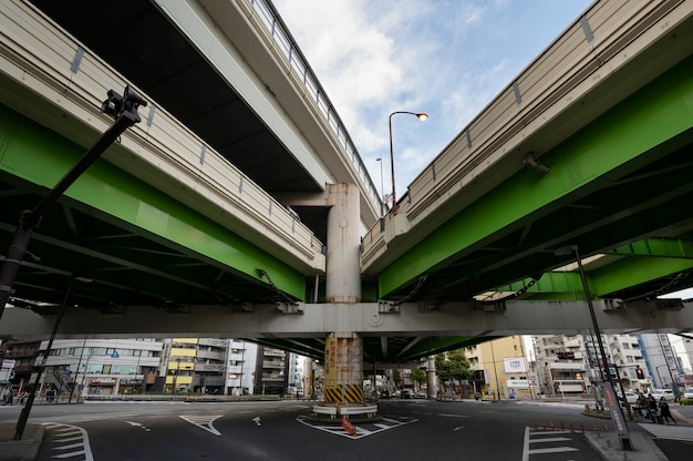 Foto gratuita paesaggio urbano di tokyo di giorno