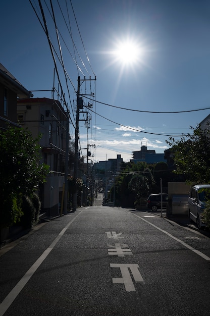 Бесплатное фото Городской пейзаж токио в дневное время