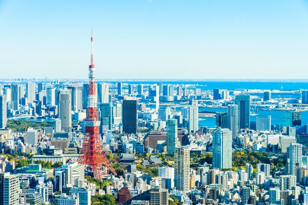 東京の街並みのスカイライン