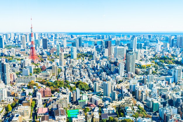 東京の街並みのスカイライン