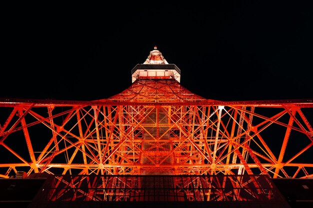 밤에 도쿄 타워