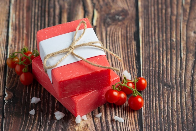 Tomato soap body skin care