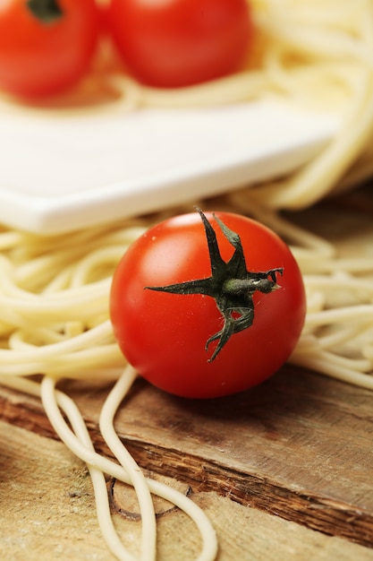 Tomato and spaghettis