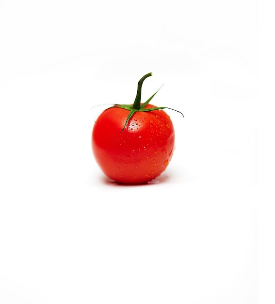 Tomato on a White Background – Free Stock Photo for Download