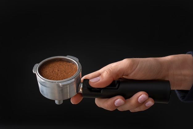 Tool used in a coffee machine during coffee making process