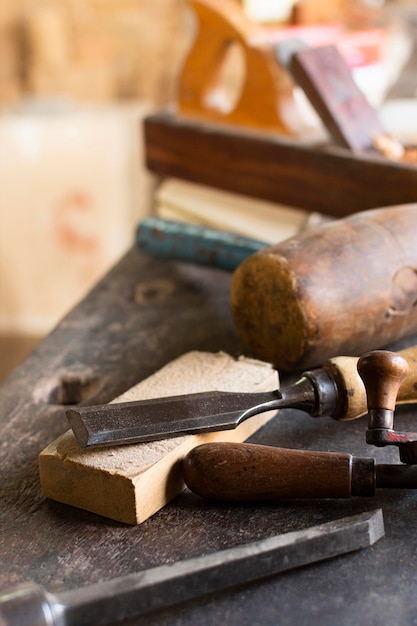 Инструменты и концепция столярных изделий из дерева