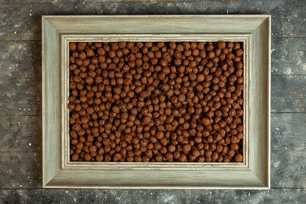 top  chocolate cereal corn balls framed