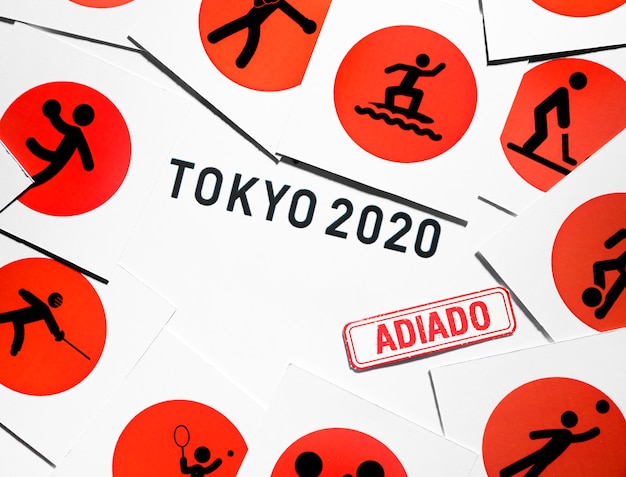 無料写真 トップビュー2020スポーツイベント、品揃えを延期