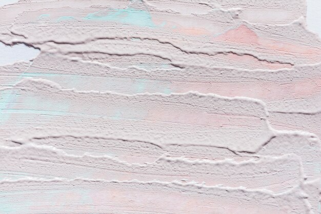 Top view of abstract paint brush strokes on surface