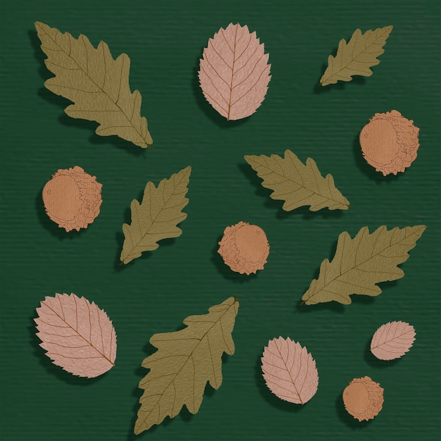 무료 사진 상위 뷰 가을 모양 배열