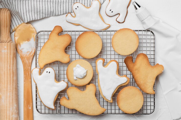 Free Photo top view baked treats for party