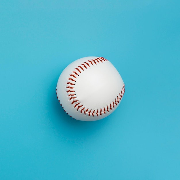 Top view of baseball