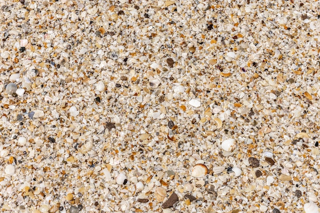 Вид сверху на пляжный песок