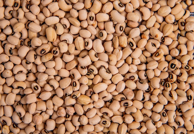 Free photo top view beans