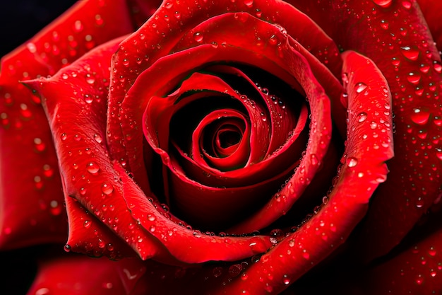 Бесплатное фото Сверху красивые розы вблизи