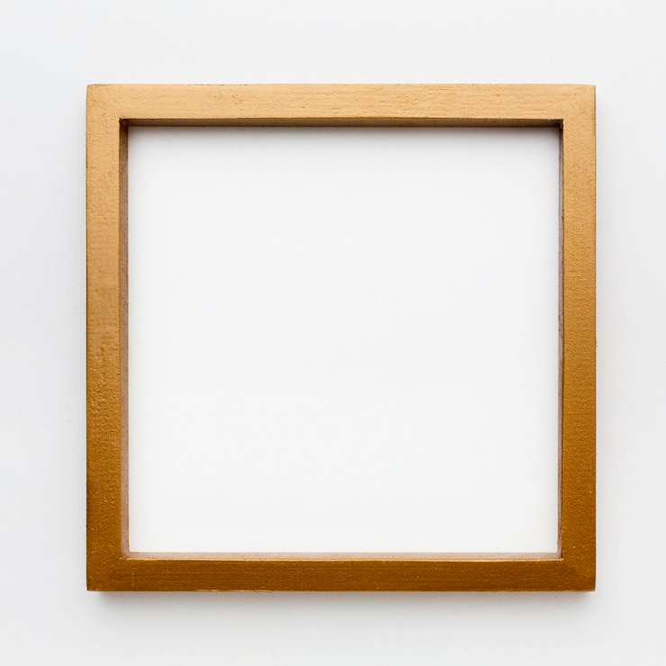 Free Photo top view of beautiful wooden frame concept