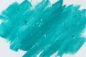 Free photo top view of blue paint brush strokes on surface