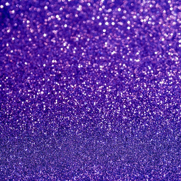 Top view bright purple glitter background
