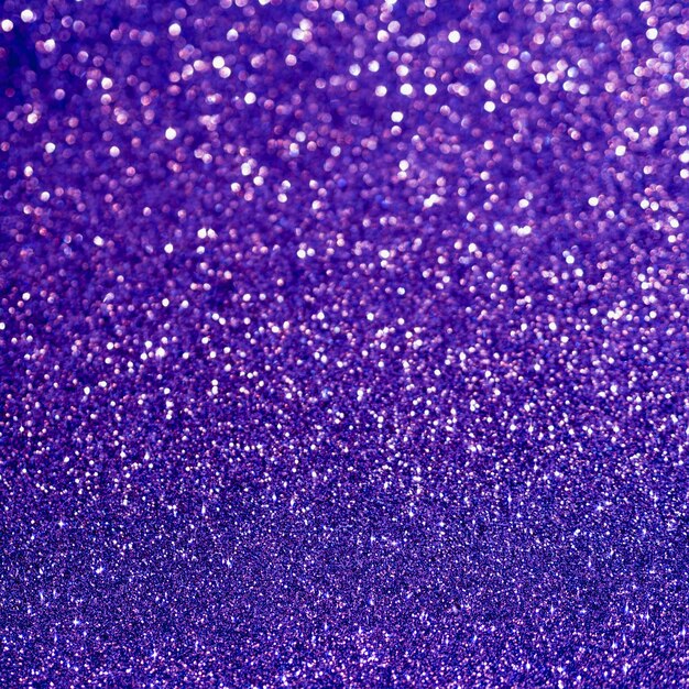 Top view bright purple glitter background