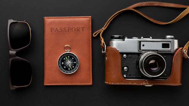Top view camera and passport arrangement