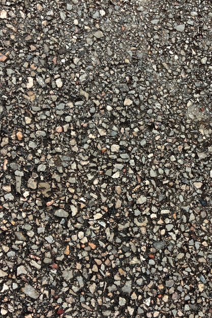 Top view of cement with stones