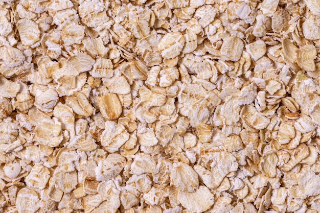 Top view of cereal oats