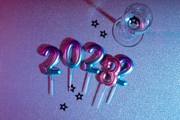 top view change of year concept