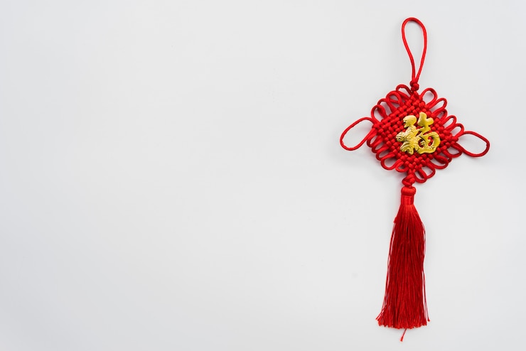 Free Photo top view chinese new year composition with copyspace