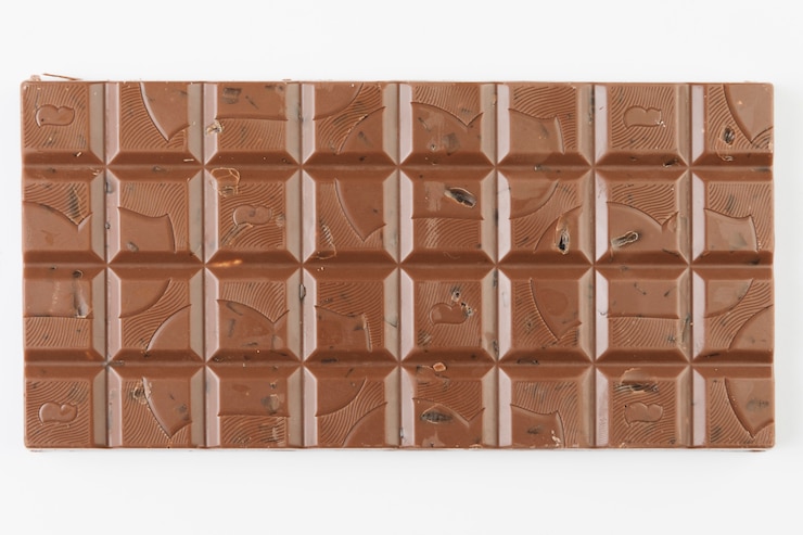 Free Photo top view chocolate bar