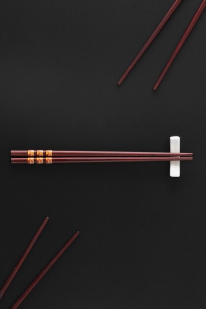 Top view over chopsticks