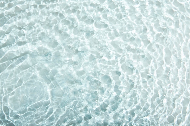 Free photo top view clear ocean water texture