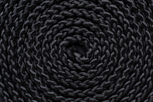 Free photo top view close-up of rope texture composition